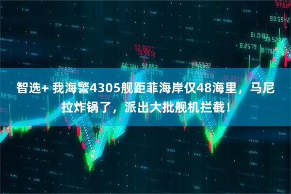 智选+ 我海警4305舰距菲海岸仅48海里，马尼拉炸锅了，派出大批舰机拦截！